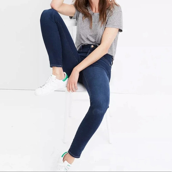 Madewell 10’ High Rise Skinny Jeans in Hayes Wash Women’s Size 26 Style F4684 - Picture 2 of 12